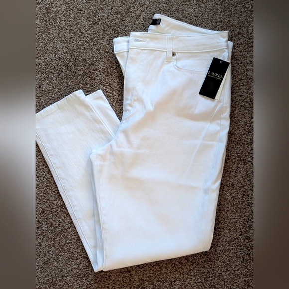 Ralph Lauren white jeans, 14, NWT! - Picture 1 of 4